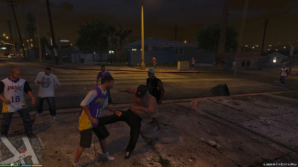 Реалистичные драки / GTA V Realistic Brawling 1.7+ / GTA 5