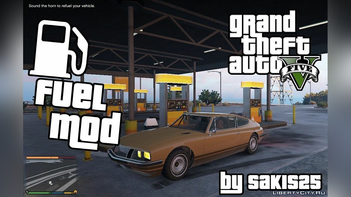 Скачать Топливо Мод / Fuel Script V Mod 0.8 для GTA 5