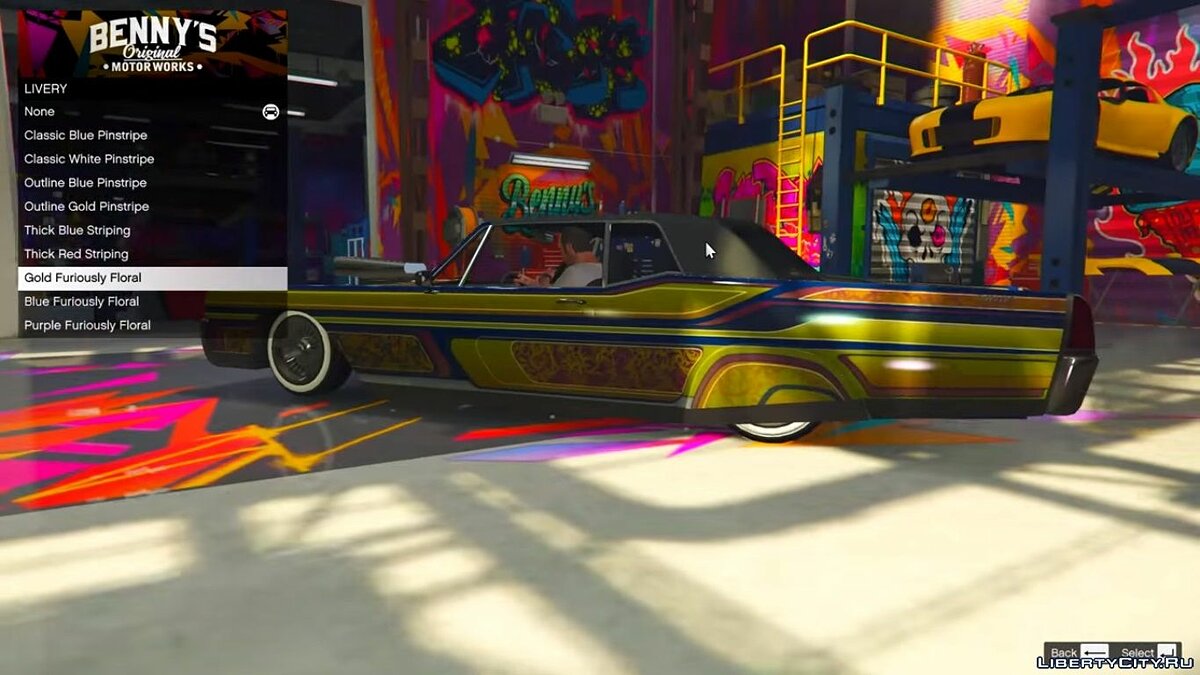 Скачать Салон Бенни в одиночной игре / Benny's Motorworks SP 1.5.2 для GTA  5