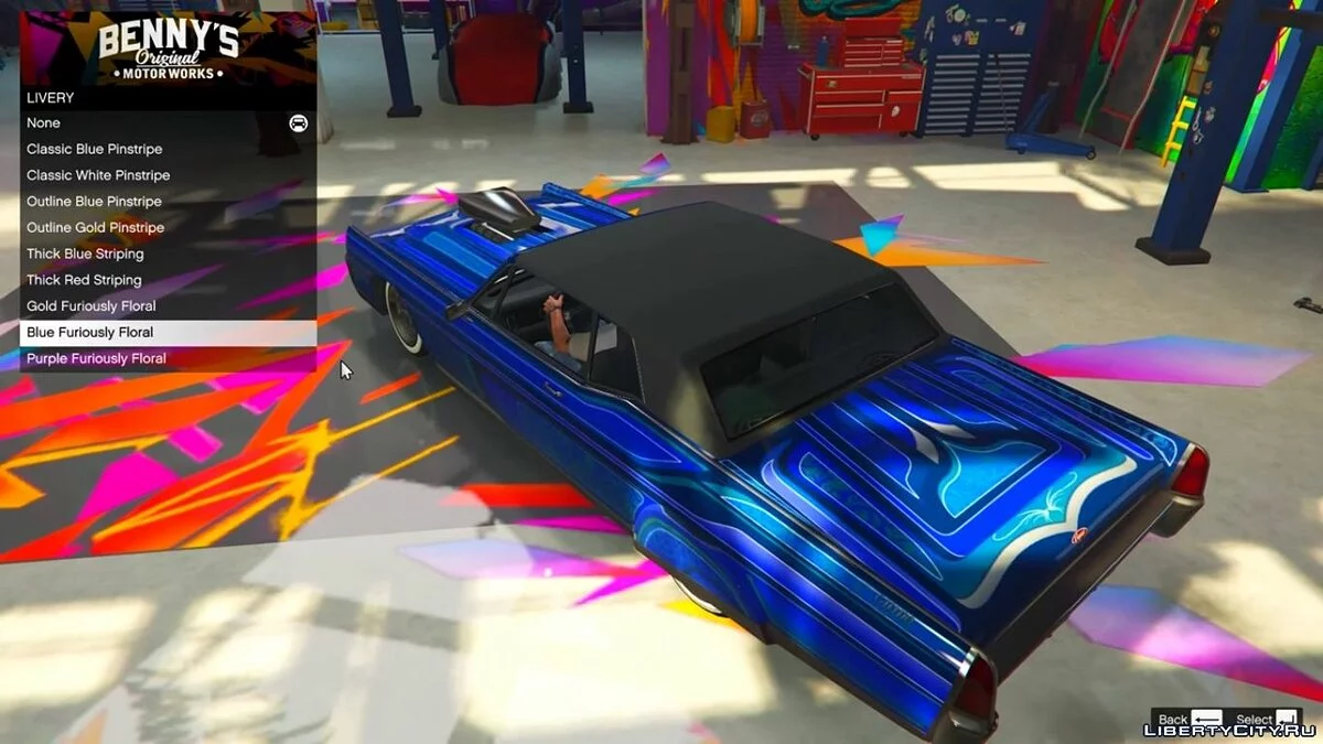 Салон Бенни в одиночной игре / Benny's Motorworks SP 1.5.2 / GTA 5