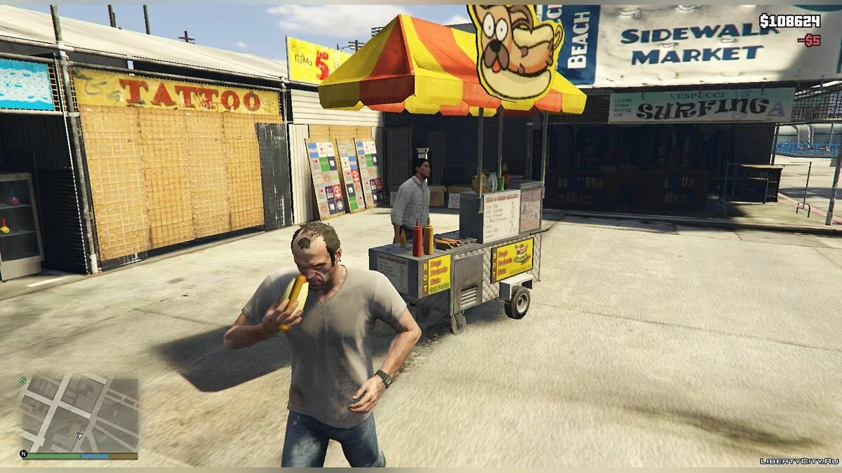 Working Hotdog Vendors / GTA 5