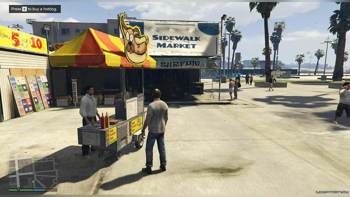 Working Hotdog Vendors / GTA 5