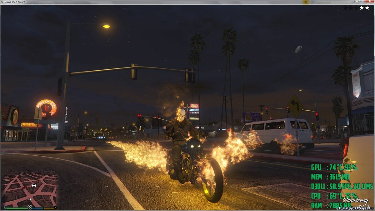 Скачать Ghost Rider Script 1.2b для GTA 5