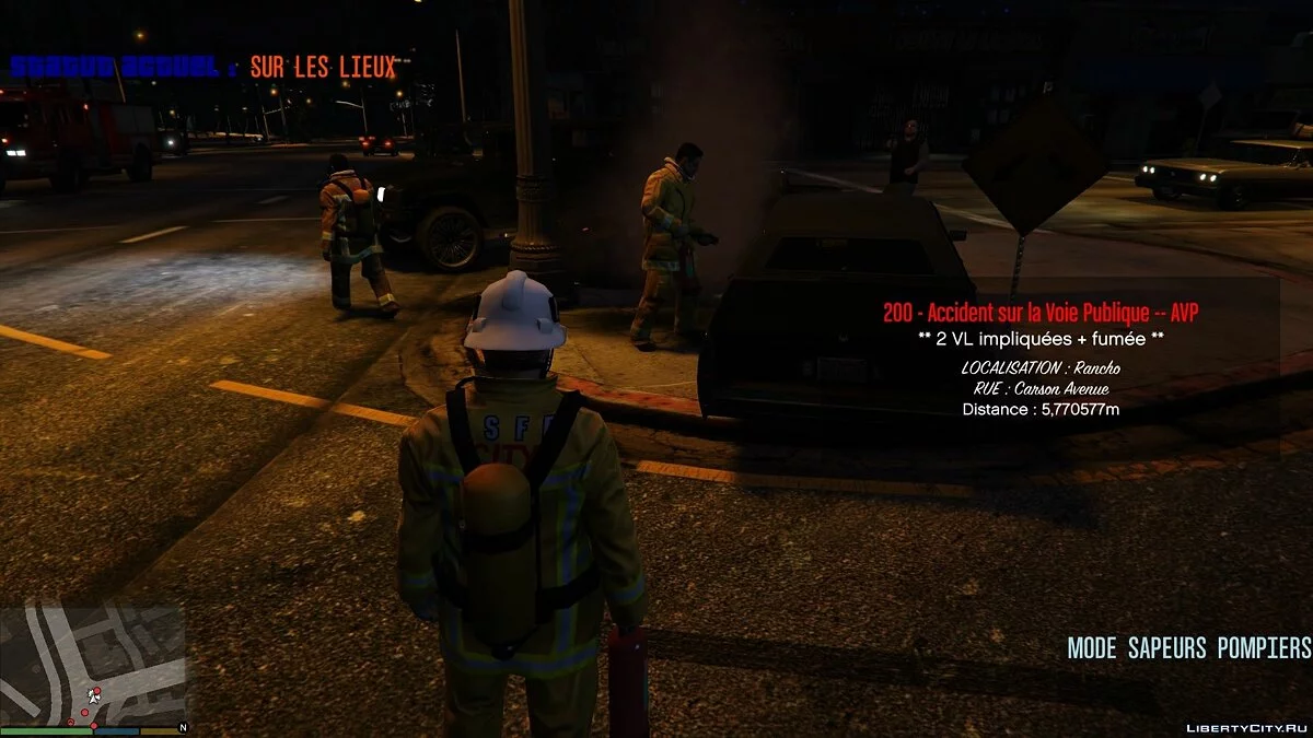 Firefighter Mod (Mode Sapeurs-Pompiers) 2.0A / GTA 5