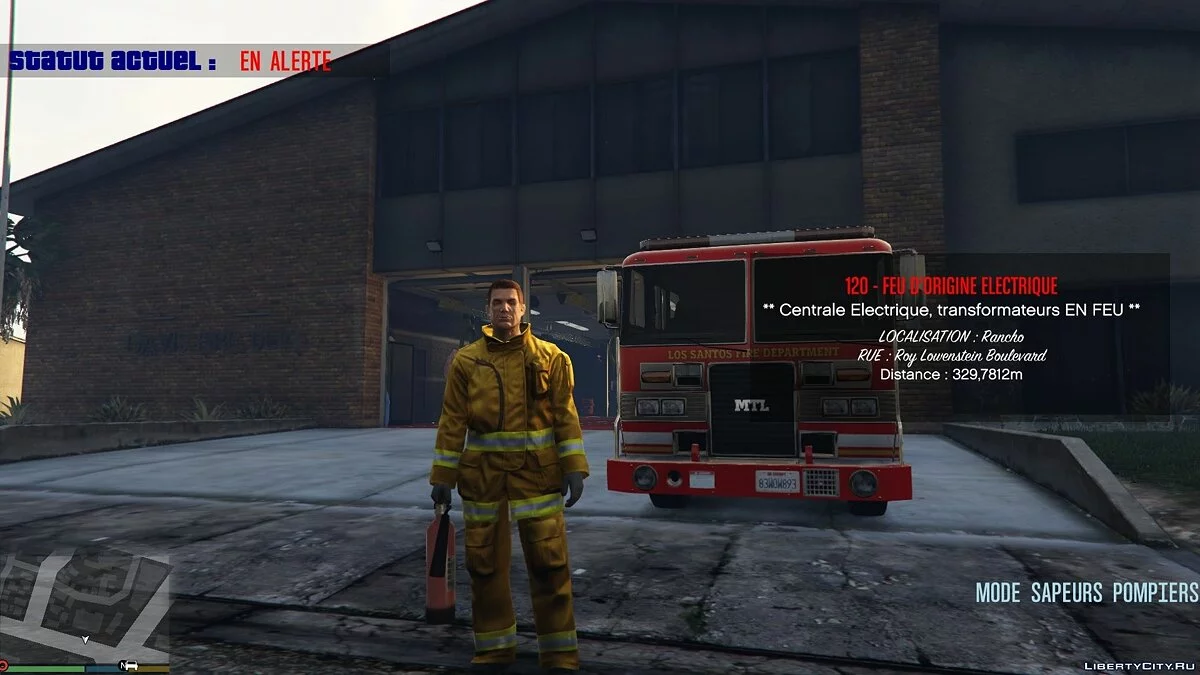 Firefighter Mod (Mode Sapeurs-Pompiers) 2.0A / GTA 5
