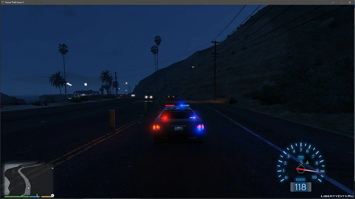 NFS gauge - RPM Gear Speedometer & Timer 2.62 / GTA 5