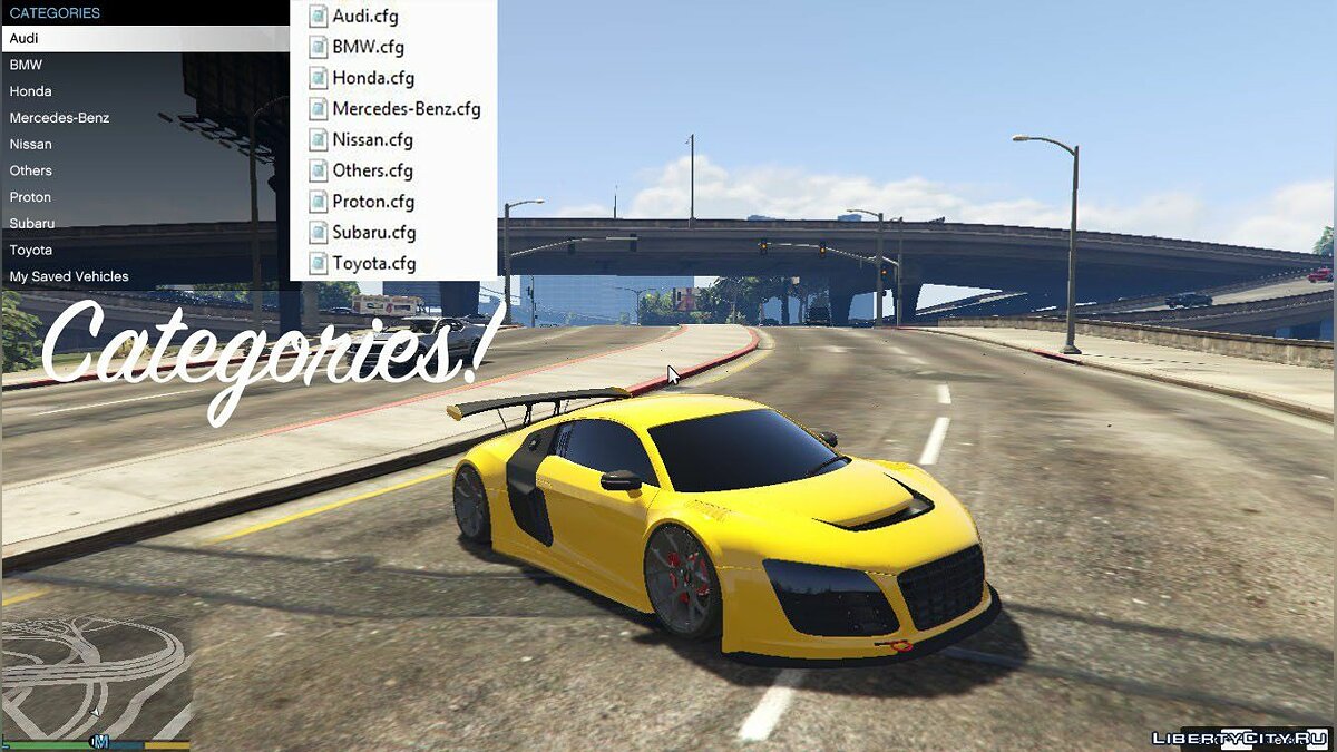 Скачать Add-On Car Spawner Menu 2.2.4 для GTA 5