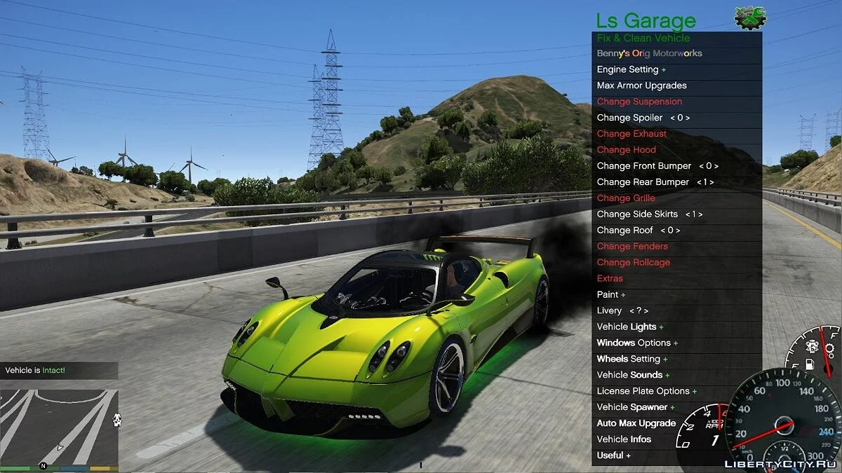 LS Garage / Tuning & Modification Menu, Spawner And More 1.2 / GTA 5