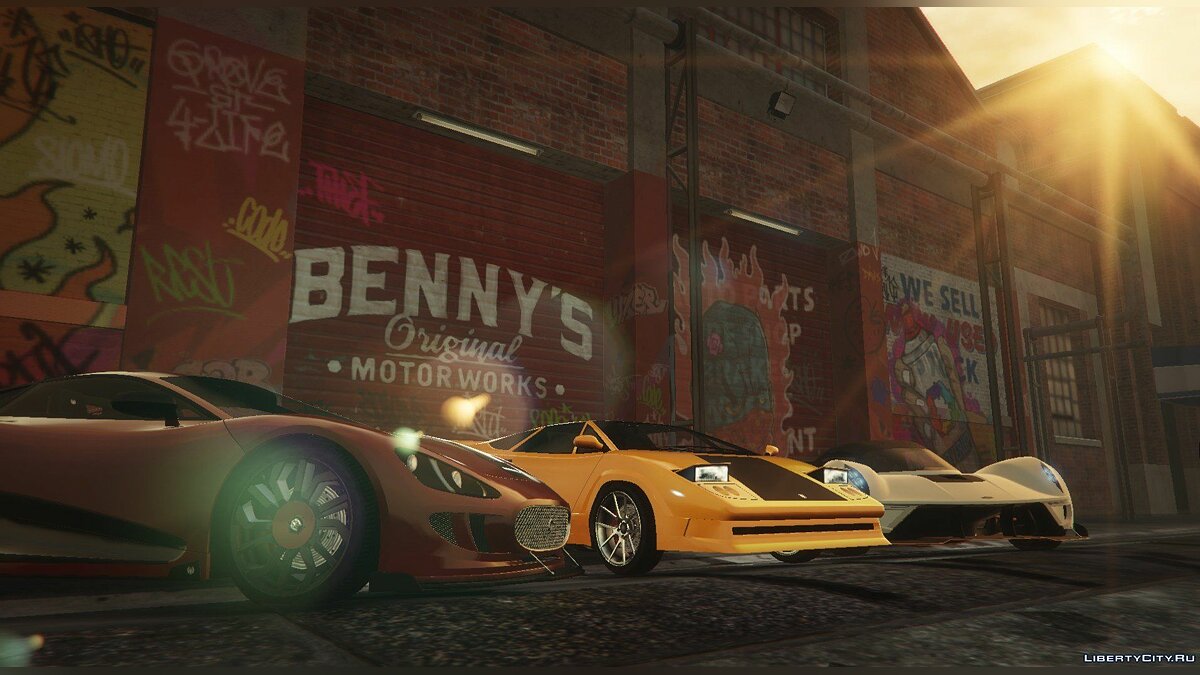 Скачать New Benny's Original Motor Works in SP 1.6.1 для GTA 5