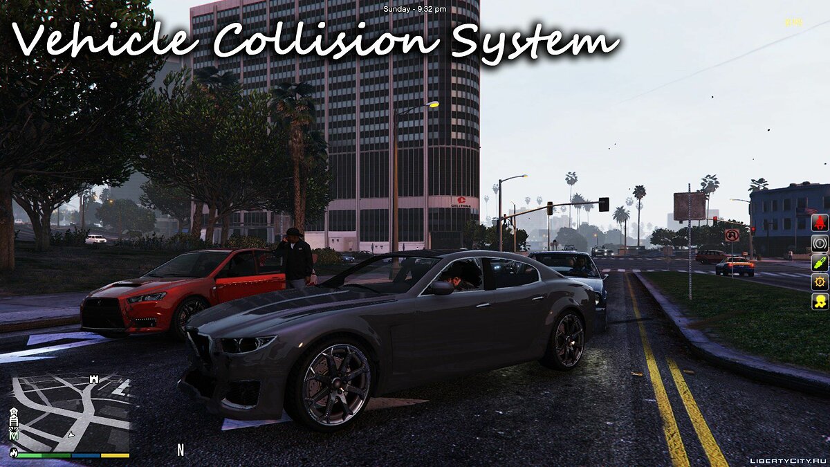 Скачать Vehicle Collision System + Vehicle Push 2.9 для GTA 5