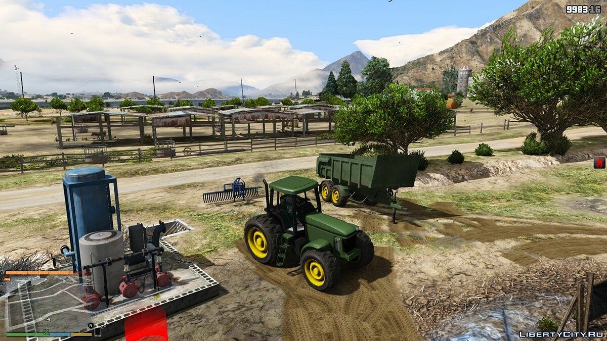 Скачать Farming Life Project - Mod 1.1 - симулятор фермера для GTA 5