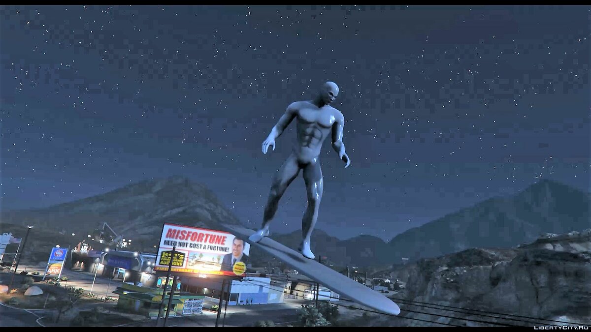 Скачать Silver Surfer script 1.3 для GTA 5