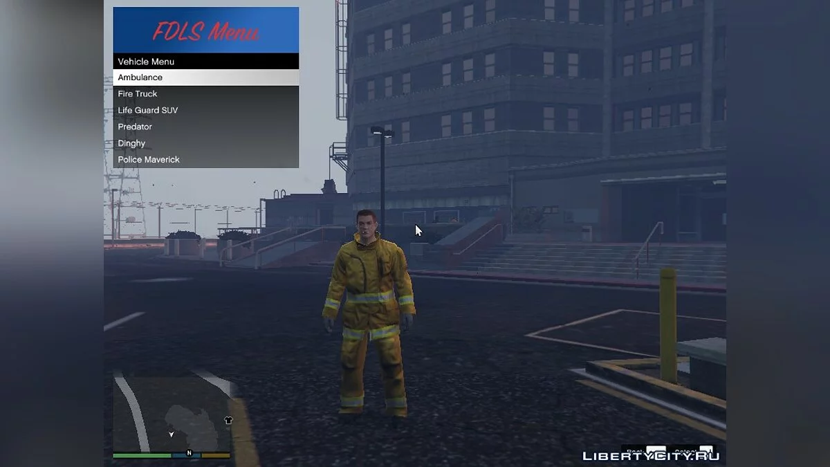 FDLS Menu 1.0 - Меню пожарной охраны / GTA 5