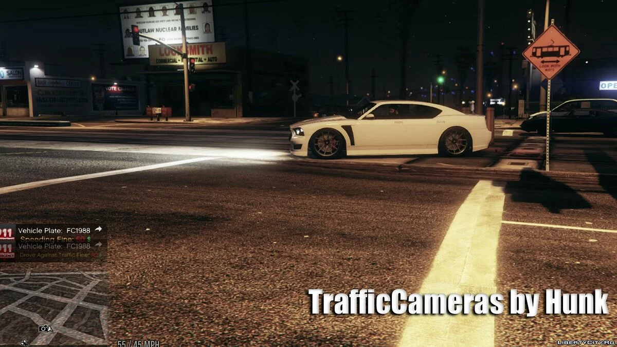 TrafficCameras 1.7b - Фиксация нарушений на дороге / GTA 5