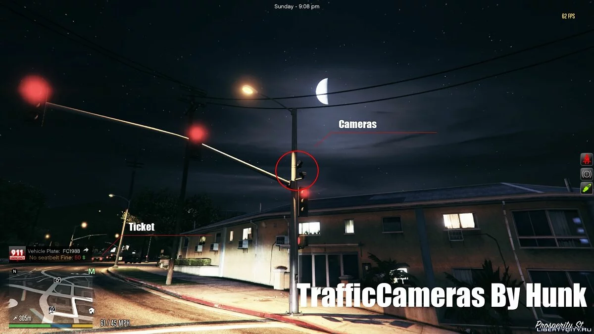 TrafficCameras 1.7b - Фиксация нарушений на дороге / GTA 5
