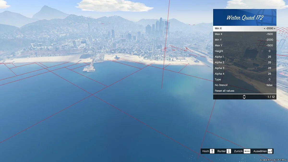 Возможность изменять уровень воды / GTA 5