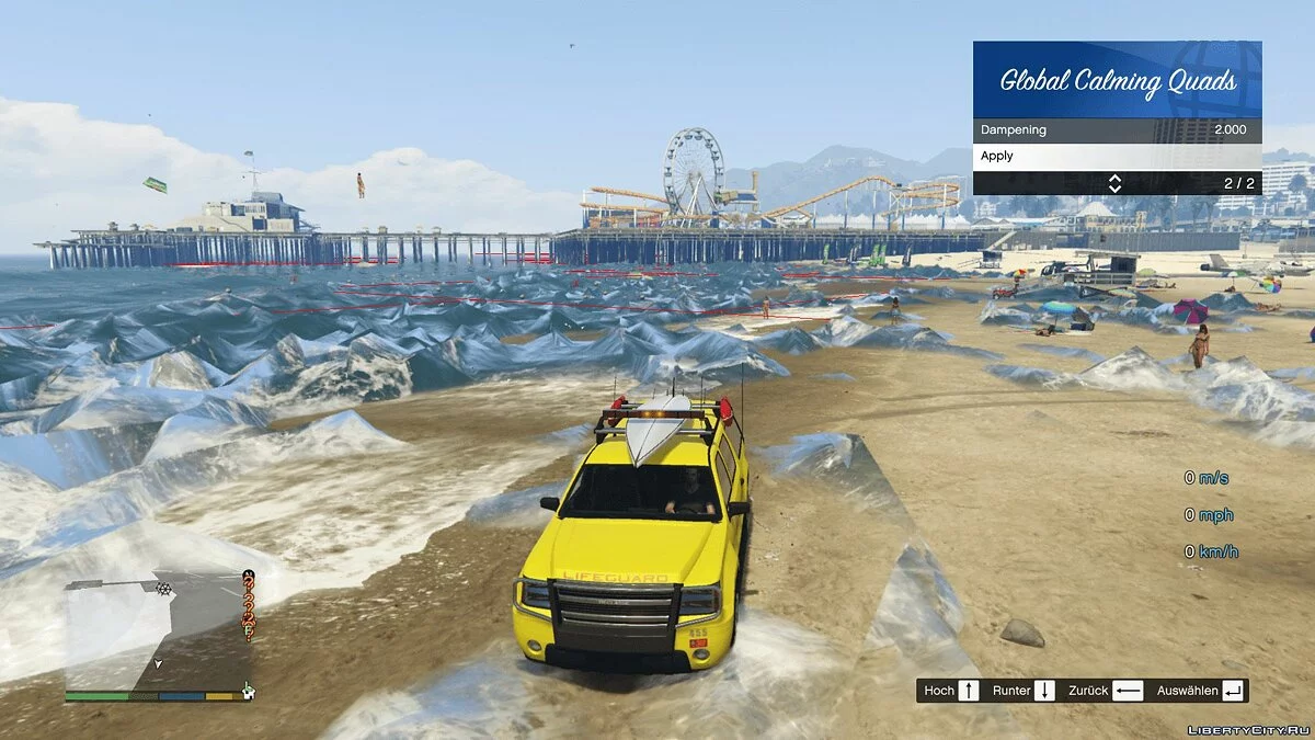 Возможность изменять уровень воды / GTA 5