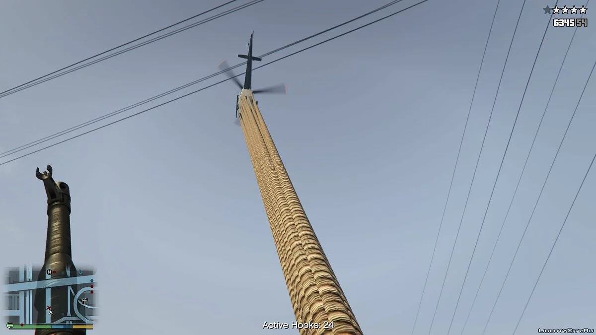 VRope [.NET] v1.0.8.9596 - Крюк-кошка в GTA 5 / GTA 5