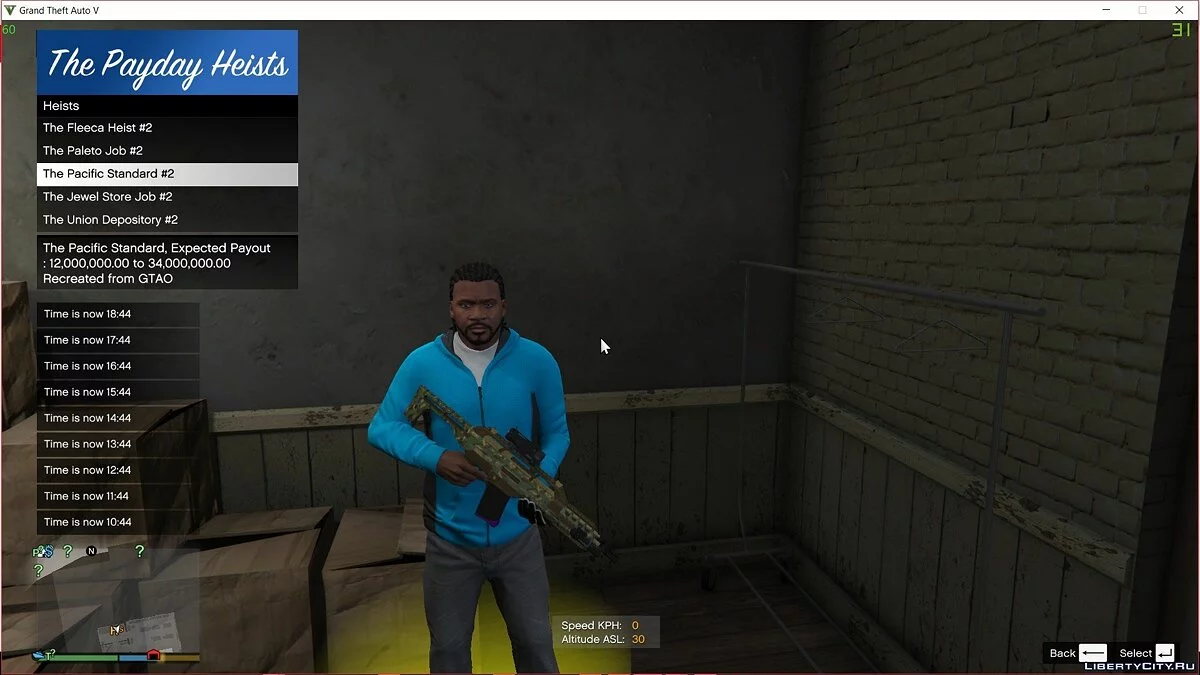 Ограбления из GTA Online в синглплеере / GTA 5