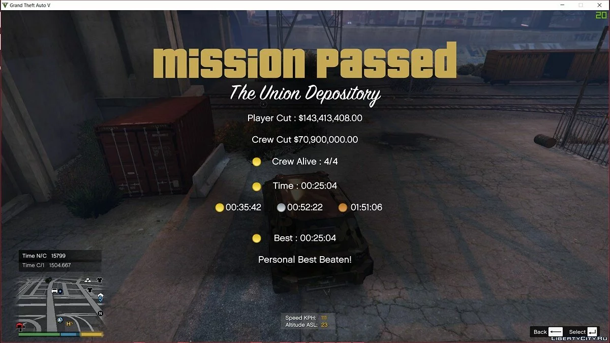 Ограбления из GTA Online в синглплеере / GTA 5