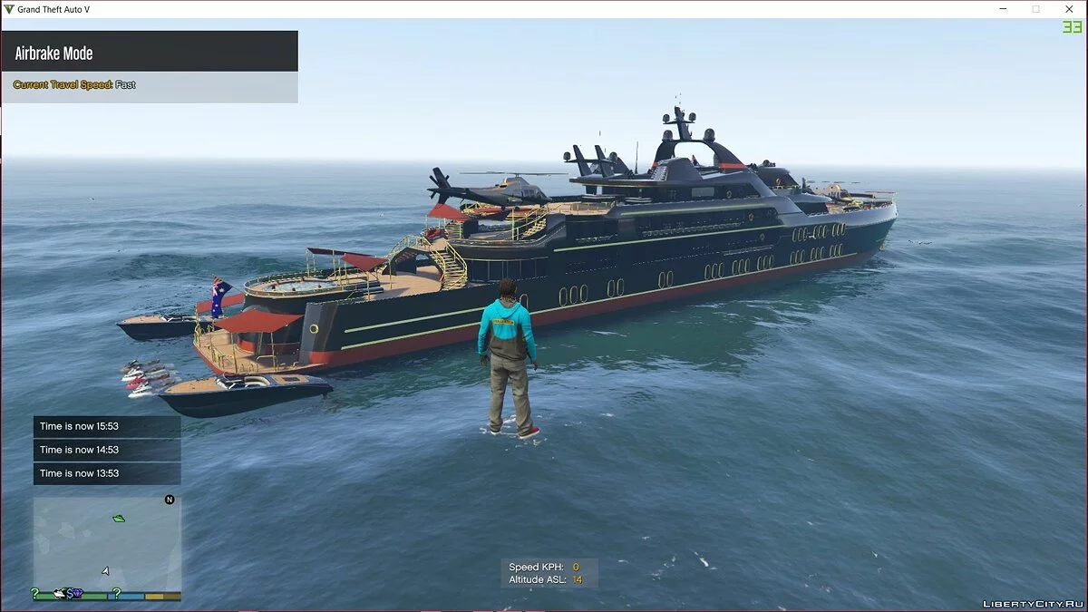 Рабочая яхта Galaxy Super / GTA 5