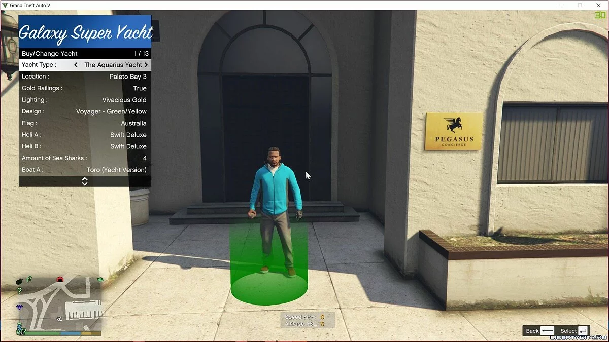 Рабочая яхта Galaxy Super / GTA 5