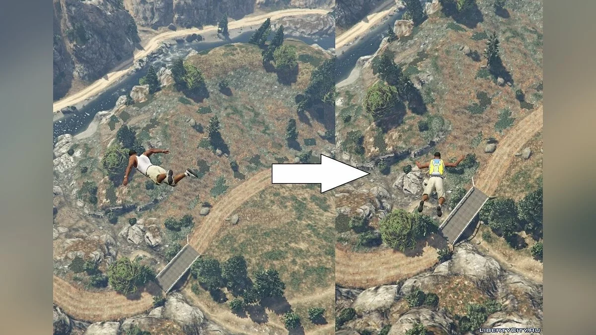 Быстрый парашют / GTA 5
