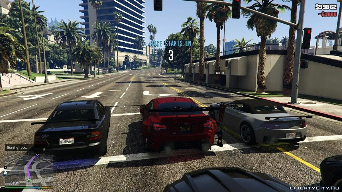 Уличные гонки с NPC / GTA 5