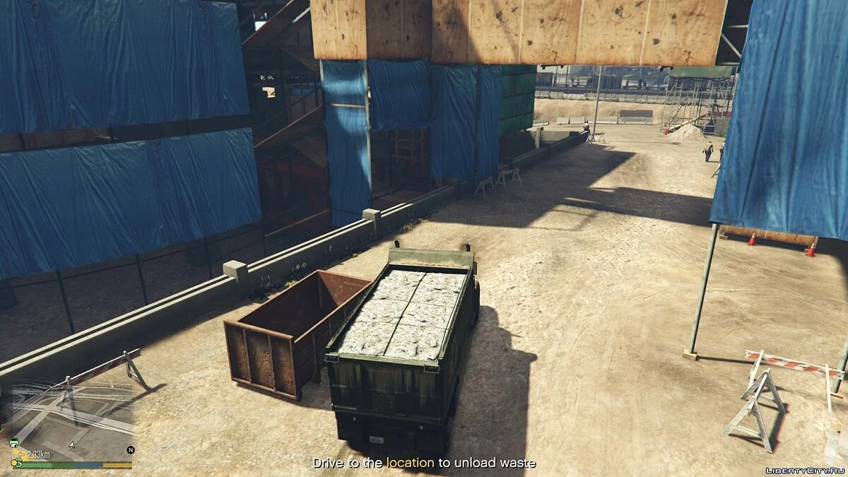 Возможность работать водителем мусоровоза / GTA 5