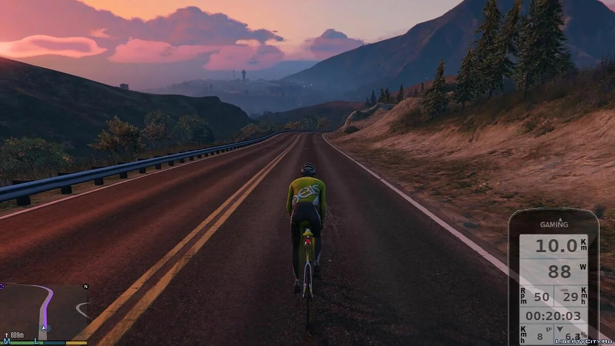GT Bike V 0.2.2 - Виртуальный велотренажёр / GTA 5