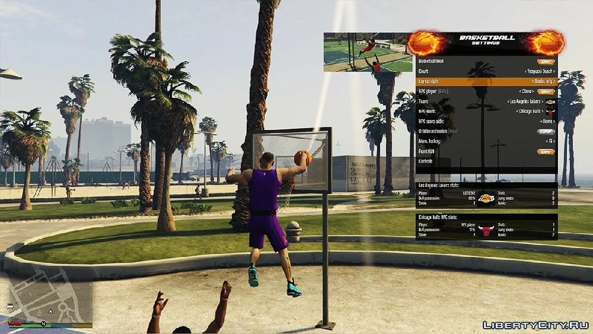 Играть в баскетбол в Лос-Сантосе / GTA 5