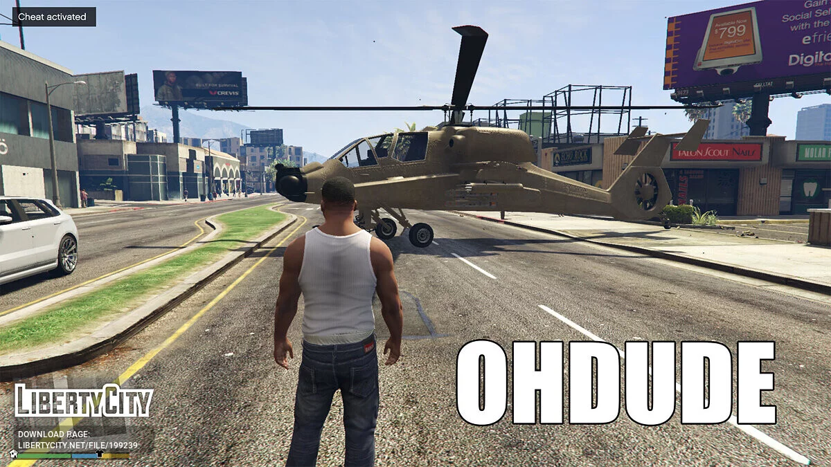 San Andreas Cheat System in GTA 5 1.0 / GTA 5