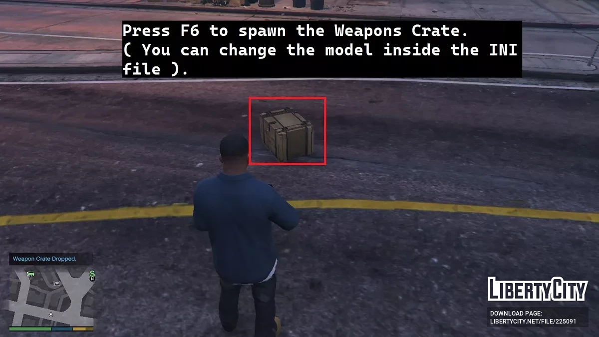 Возможность сбрасывать ящики / GTA 5
