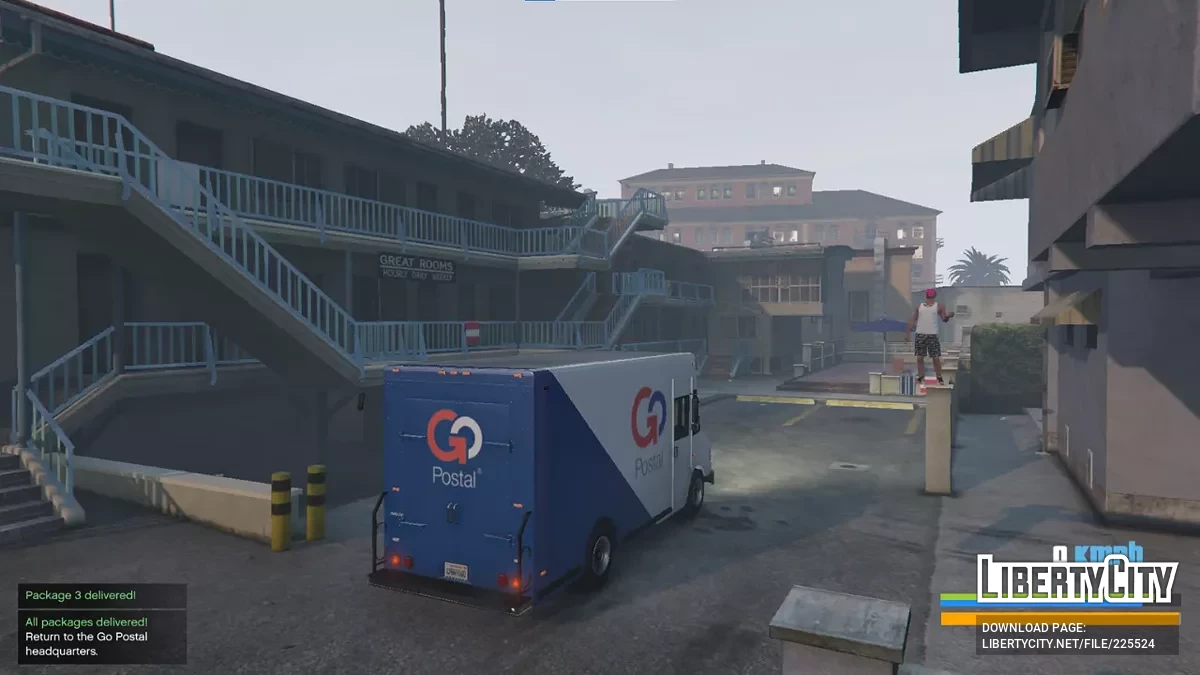 Работа курьером GoPostal / GTA 5