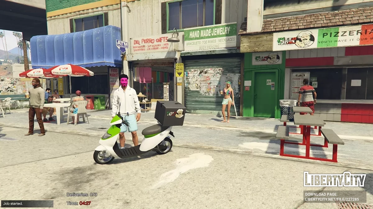 Работа по доставке пиццы v1.0 / GTA 5