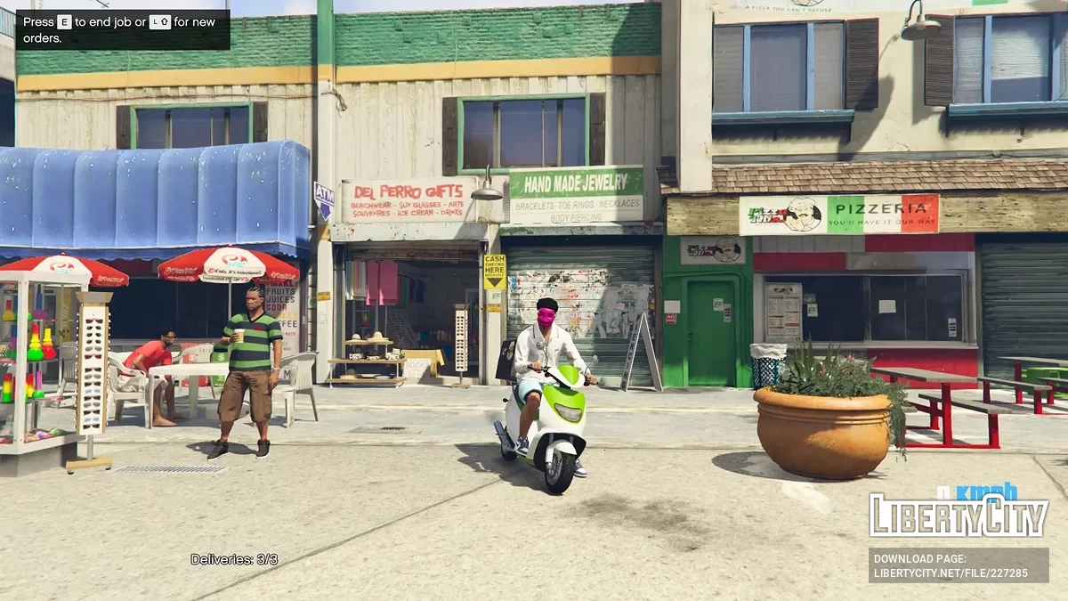 Работа по доставке пиццы v1.0 / GTA 5