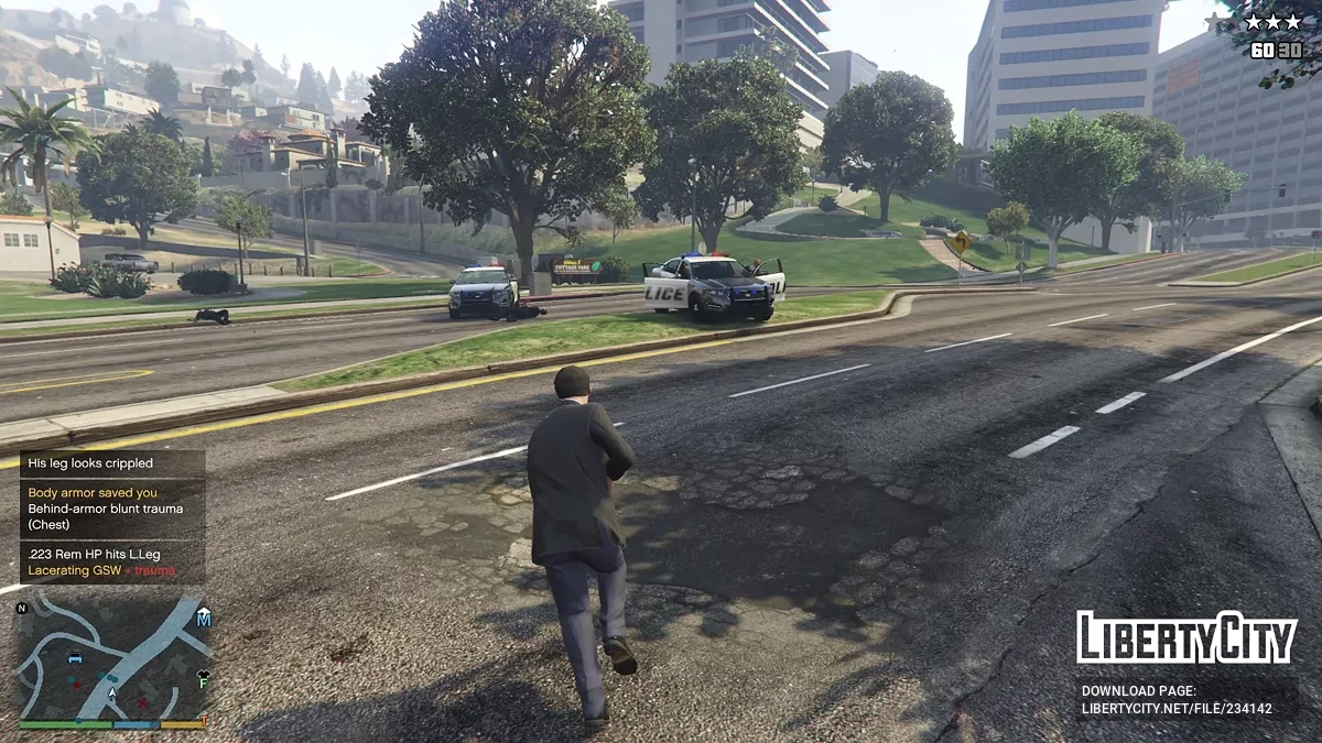 Рана от огнестрельного оружия 2 / GTA 5