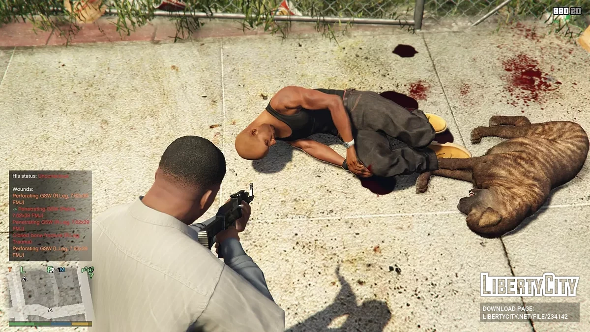 Рана от огнестрельного оружия 2 / GTA 5