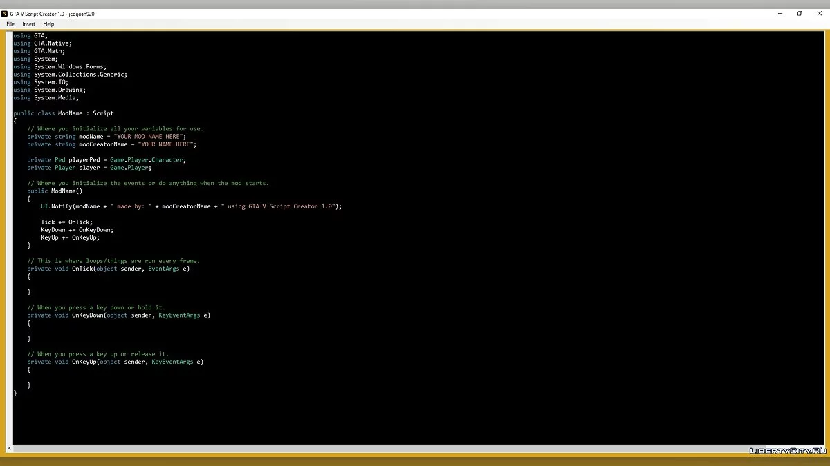 GTA 5 Script Creator / GTA 5