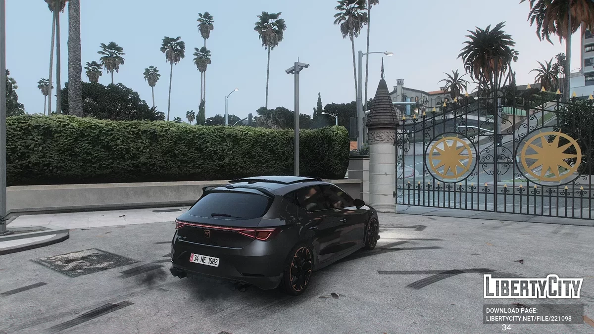 Seat Leon Cupra 2020 с люком на крыше / GTA 5