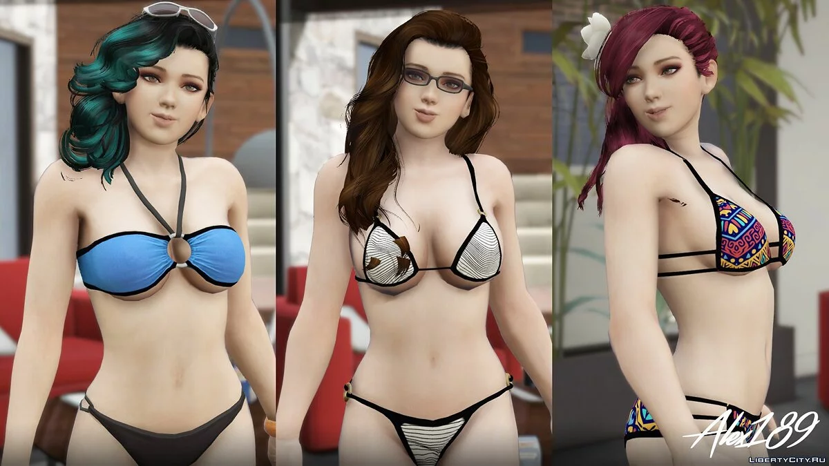 Momiji Dead Or Alive 5 Bikini Pack [Add-On Ped | Replace] v1.0 / GTA 5