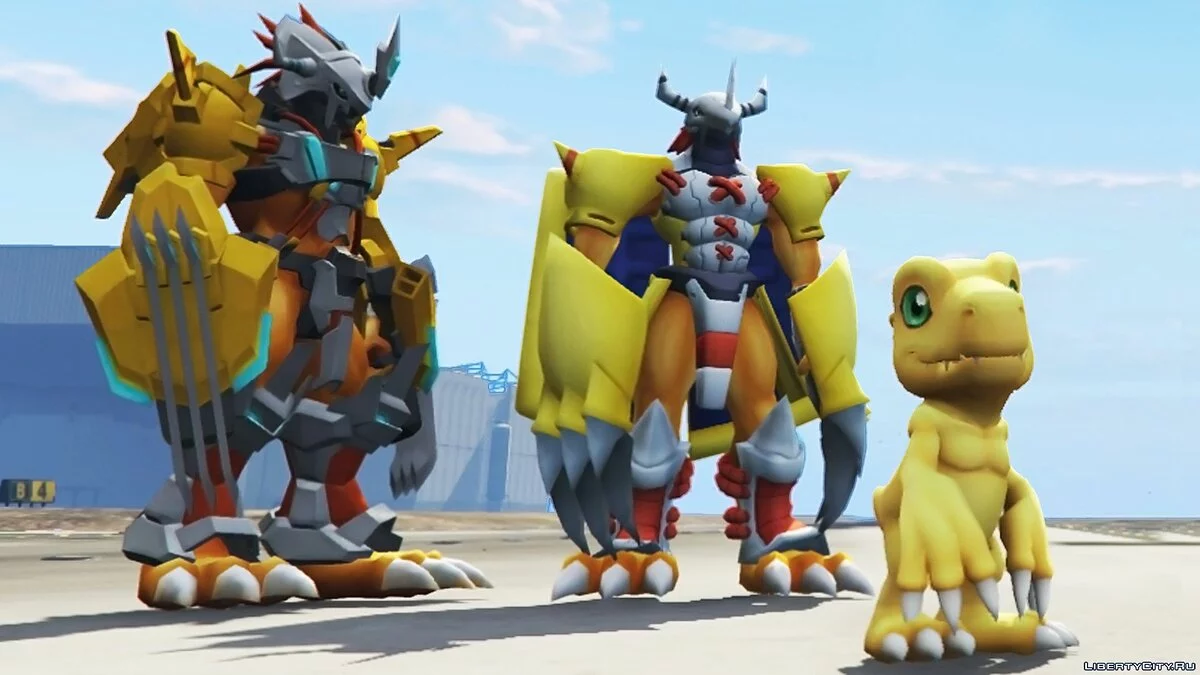 Agumon & Wargreymon [Digimon] 1.2 / GTA 5