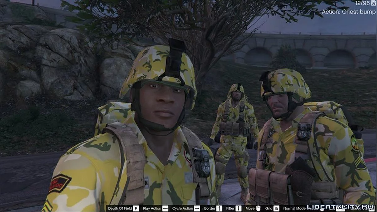 Пак военной униформы иранских военных для главных героев игры / GTA 5