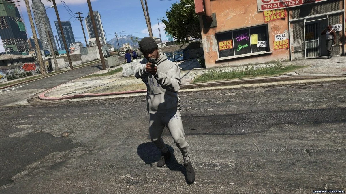 Серый свитшот GAP (худи+джоггеры) / GTA 5