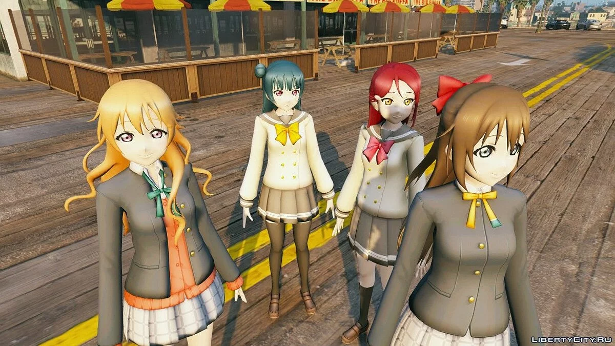 Сборник персонажей из аниме Love Live / GTA 5