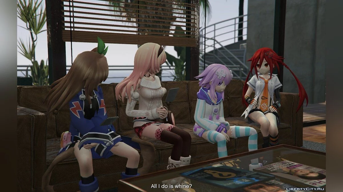 Девушки из аниме Hyperdimension Neptunia / GTA 5