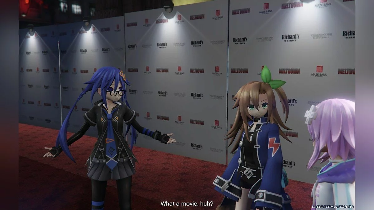 Девушки из аниме Hyperdimension Neptunia / GTA 5