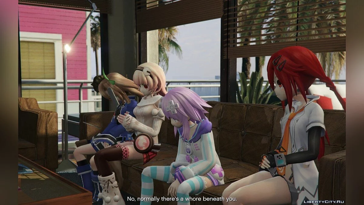 Девушки из аниме Hyperdimension Neptunia / GTA 5
