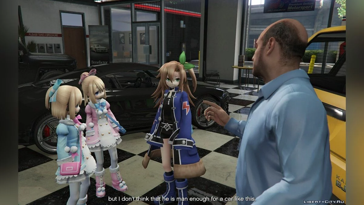 Девушки из аниме Hyperdimension Neptunia / GTA 5