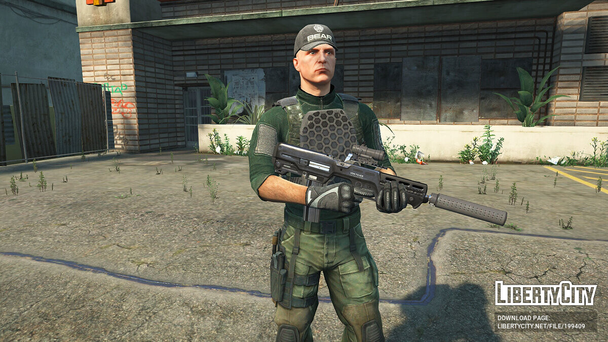 Скачать Escape from Tarkov Bear outfit for MP Male 1.0 для GTA 5